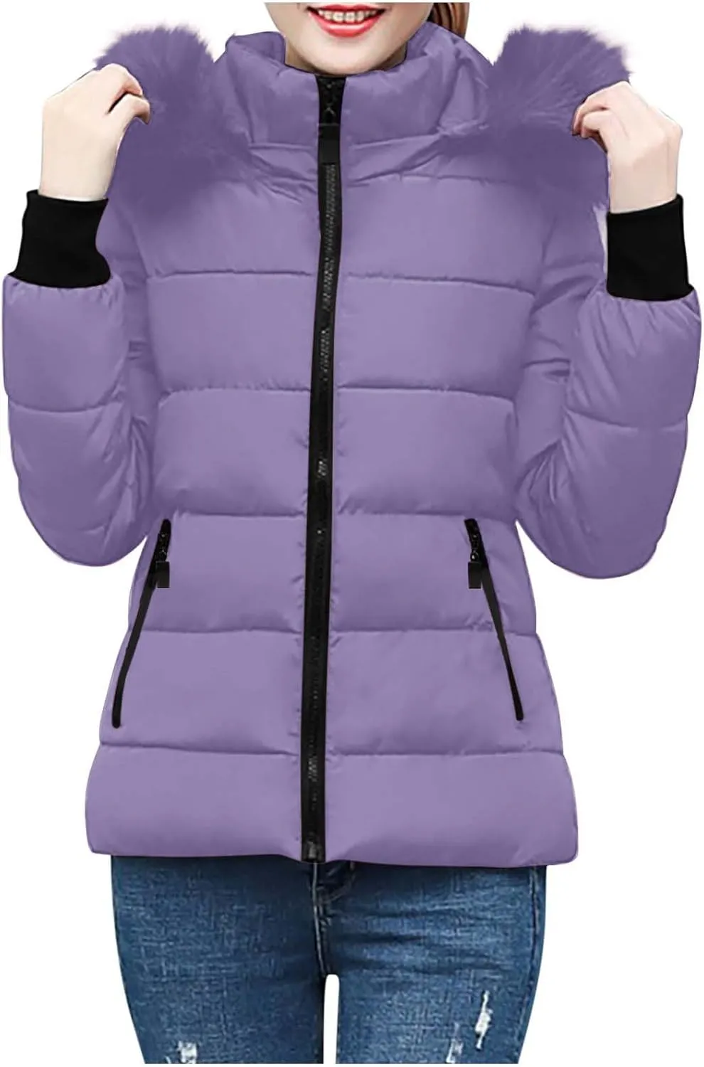 Puffer Coats for Women Waterproof Short Puffer Jacket Thickened Down Jacket Warm Winter Coat Puffer Parka Jacket Coat