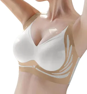 Queenvie Lush Fitting Bra Lifting, Queen Vie Powerful Push-Up Seamless Bras Women Full Coverage Wireless Bloommiss Bra