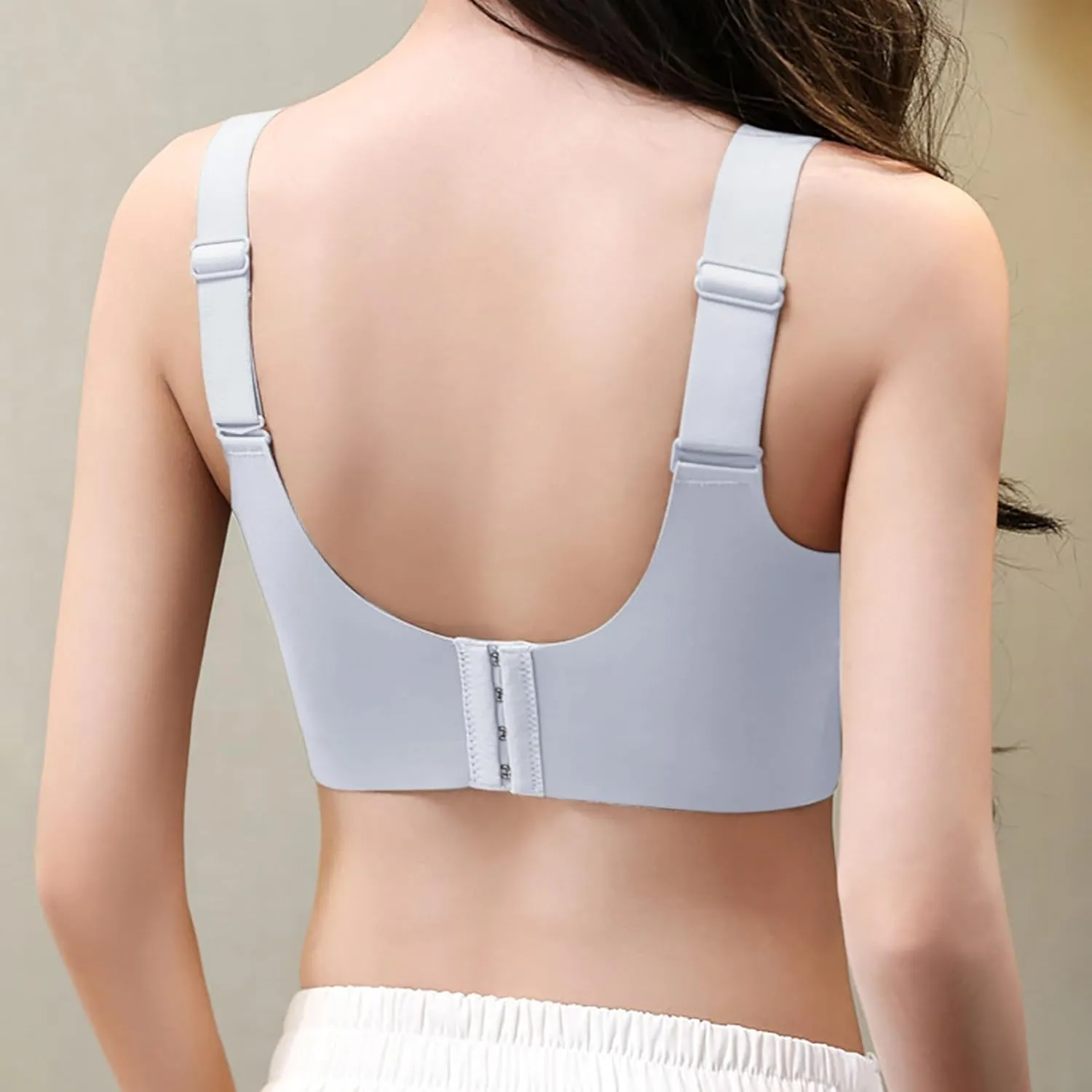 Queenvie Lush Fitting Bra Lifting, Queen Vie Powerful Push-Up Seamless Bras Women Full Coverage Wireless Bloommiss Bra