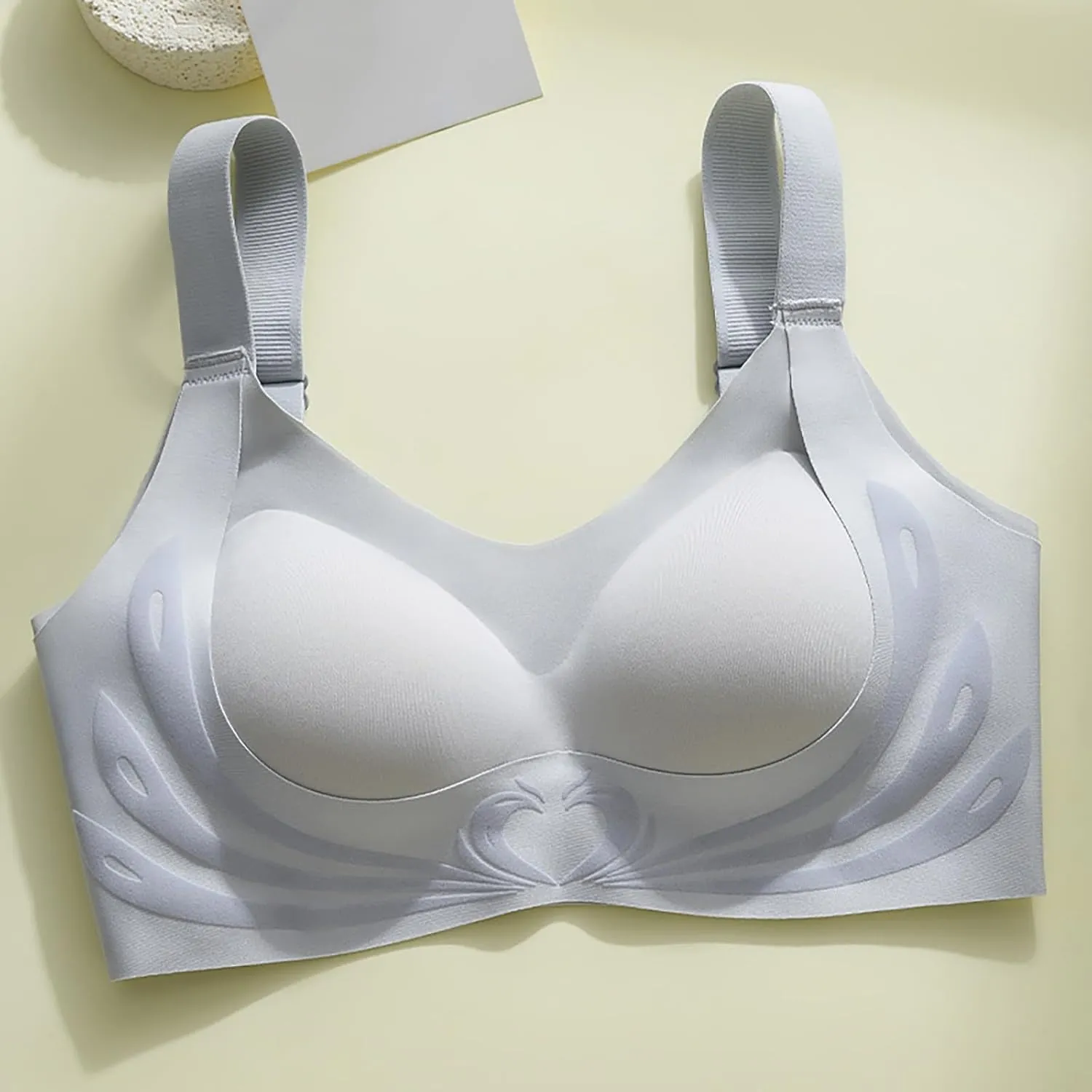 Queenvie Lush Fitting Bra Lifting, Queen Vie Powerful Push-Up Seamless Bras Women Full Coverage Wireless Bloommiss Bra