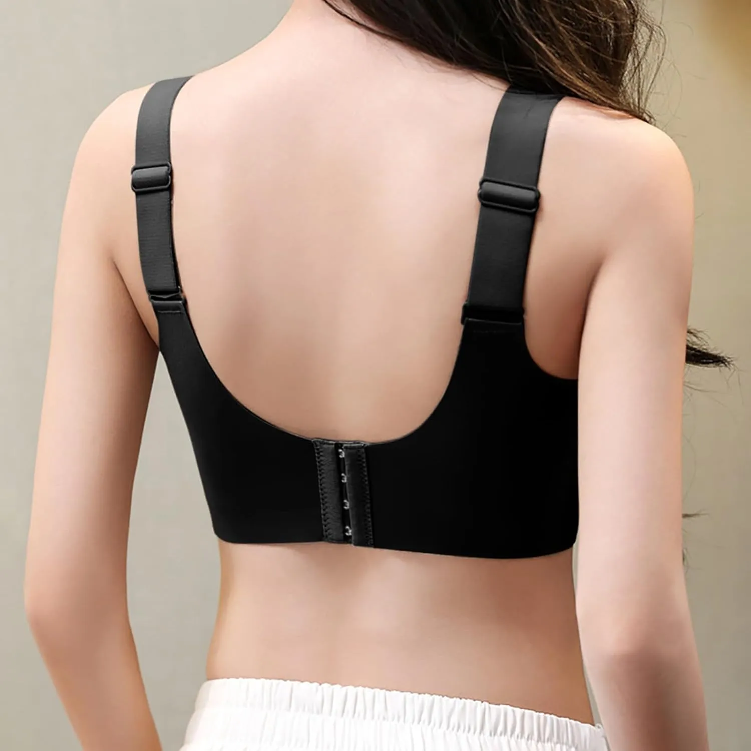 Queenvie Lush Fitting Bra Lifting, Queen Vie Powerful Push-Up Seamless Bras Women Full Coverage Wireless Bloommiss Bra