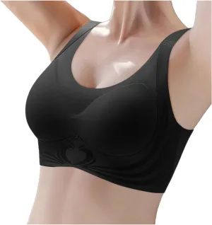 Queenvie Lush Fitting Bra Lifting, Queen Vie Powerful Push-Up Seamless Bras Women Full Coverage Wireless Bloommiss Bra