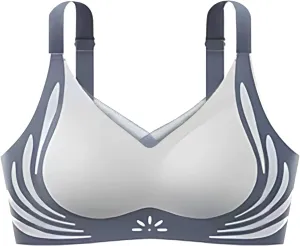 Queenvie Push Up Bra,Lush Fitting Powerful Push Up Seamless Bras Full Coverage Anti-Sagging Gather Comfortable Bralettes