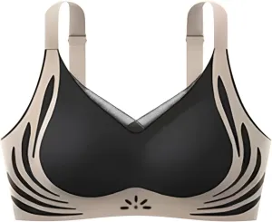 Queenvie Push Up Bra,Lush Fitting Powerful Push Up Seamless Bras Full Coverage Anti-Sagging Gather Comfortable Bralettes