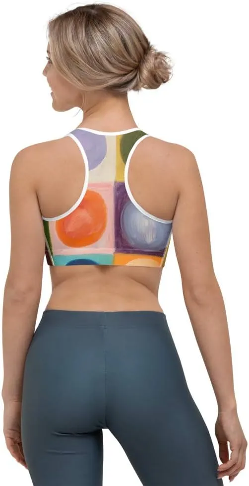 Racerback Sports Bra - Sports Bra for Women High Impact Workouts Low Impact Exercise Womens Sports Bra for Running