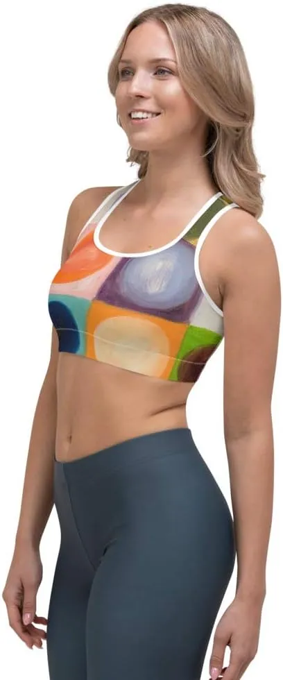 Racerback Sports Bra - Sports Bra for Women High Impact Workouts Low Impact Exercise Womens Sports Bra for Running