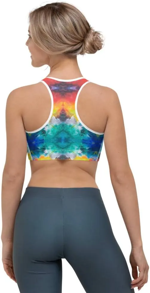 Racerback Sports Bra - Sports Bra for Women High Impact Workouts Low Impact Exercise Womens Sports Bra for Running
