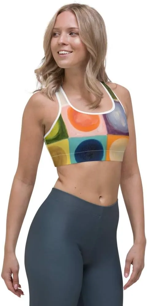 Racerback Sports Bra - Sports Bra for Women High Impact Workouts Low Impact Exercise Womens Sports Bra for Running