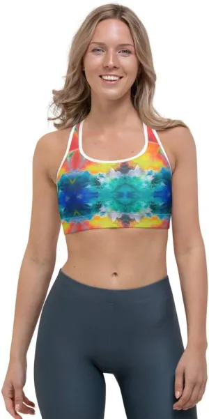 Racerback Sports Bra - Sports Bra for Women High Impact Workouts Low Impact Exercise Womens Sports Bra for Running