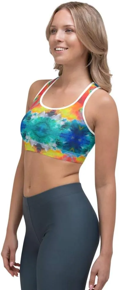 Racerback Sports Bra - Sports Bra for Women High Impact Workouts Low Impact Exercise Womens Sports Bra for Running