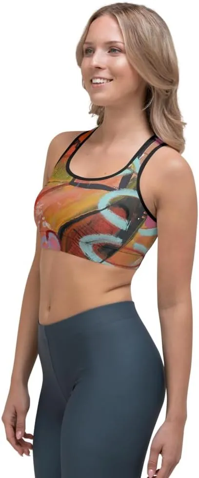 Racerback Sports Bra - Sports Bra for Women High Impact Workouts Low Impact Exercise Womens Sports Bra for Running