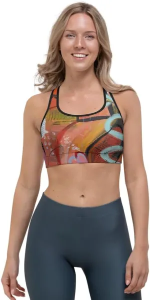 Racerback Sports Bra - Sports Bra for Women High Impact Workouts Low Impact Exercise Womens Sports Bra for Running