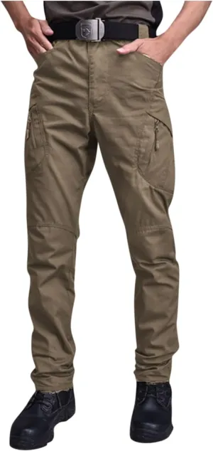 RTRDE Men's Pants Tactical Pants Water Resistant Hiking Cargo Pants Lightweight Outdoor Work Pants, S-3XL