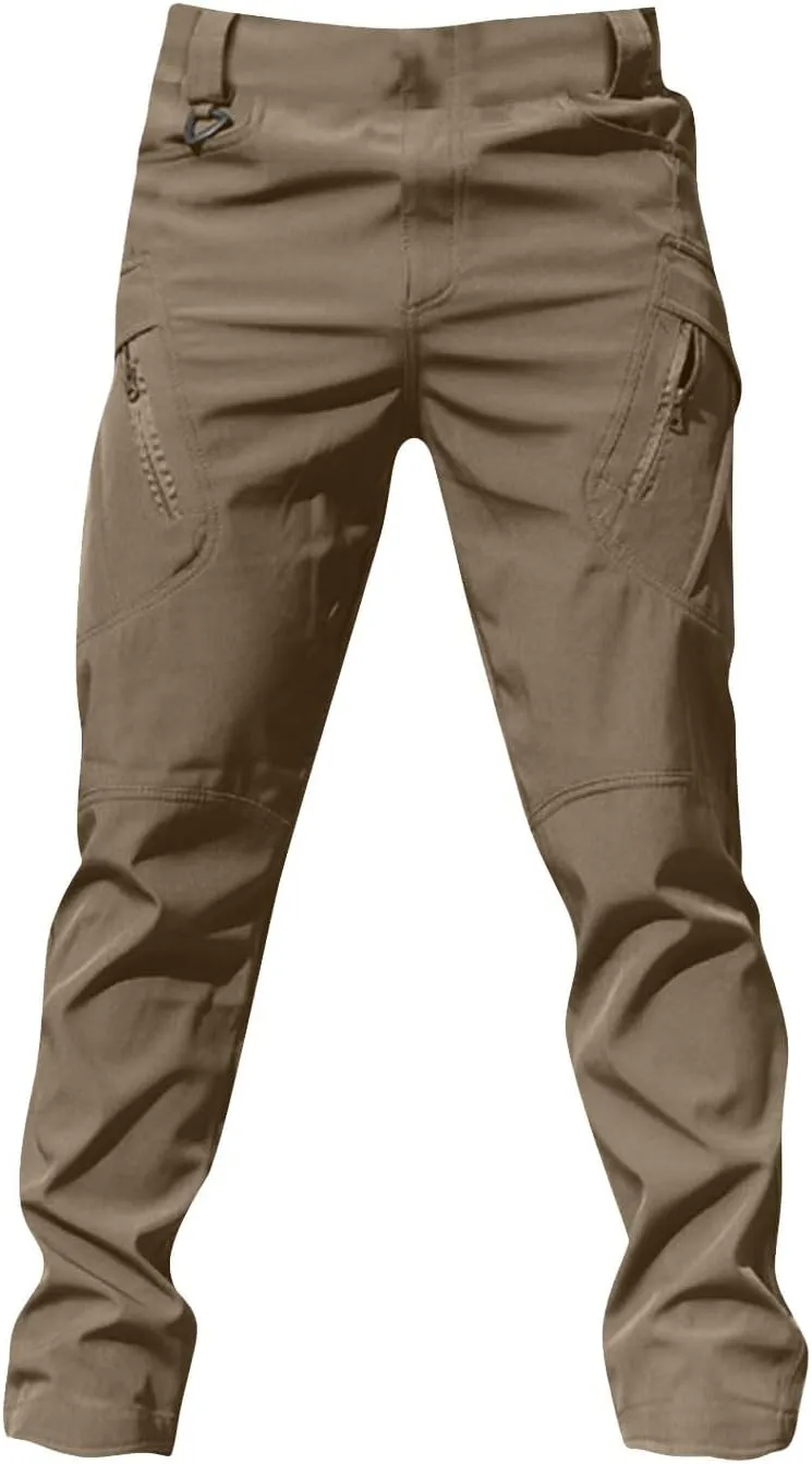 RTRDE Men's Pants Tactical Pants Water Resistant Hiking Cargo Pants Lightweight Outdoor Work Pants, S-3XL