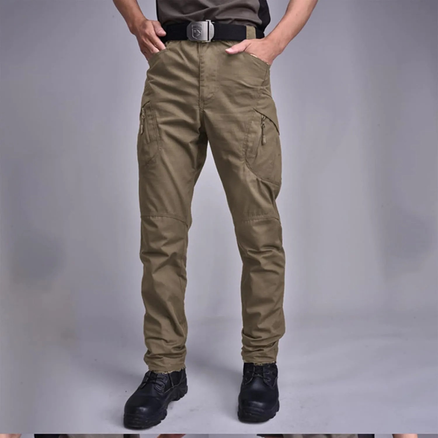 RTRDE Men's Pants Tactical Pants Water Resistant Hiking Cargo Pants Lightweight Outdoor Work Pants, S-3XL