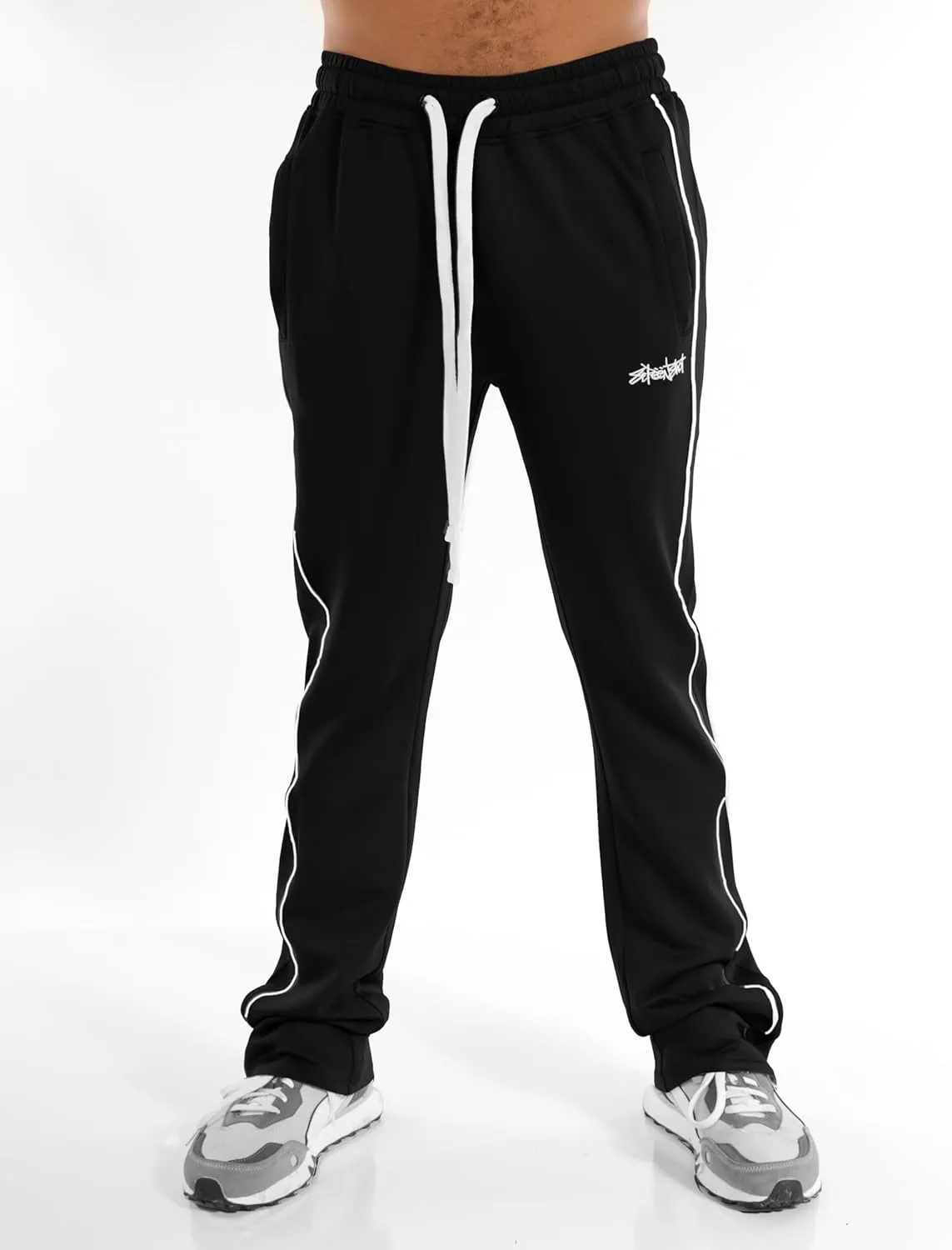 SCREENSHOT Track Pants 3202 Mens Streetwear Premium Stacked Flare Fit Urban Track Pants Workout Athletic Bottoms