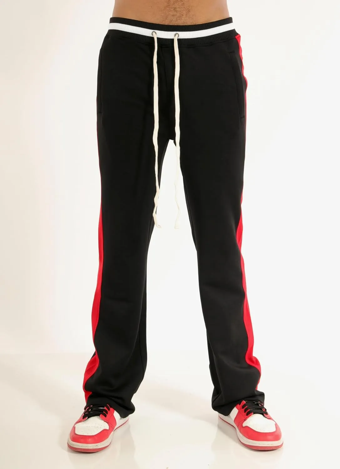 SCREENSHOT Track Pants 3202 Mens Streetwear Premium Stacked Flare Fit Urban Track Pants Workout Athletic Bottoms