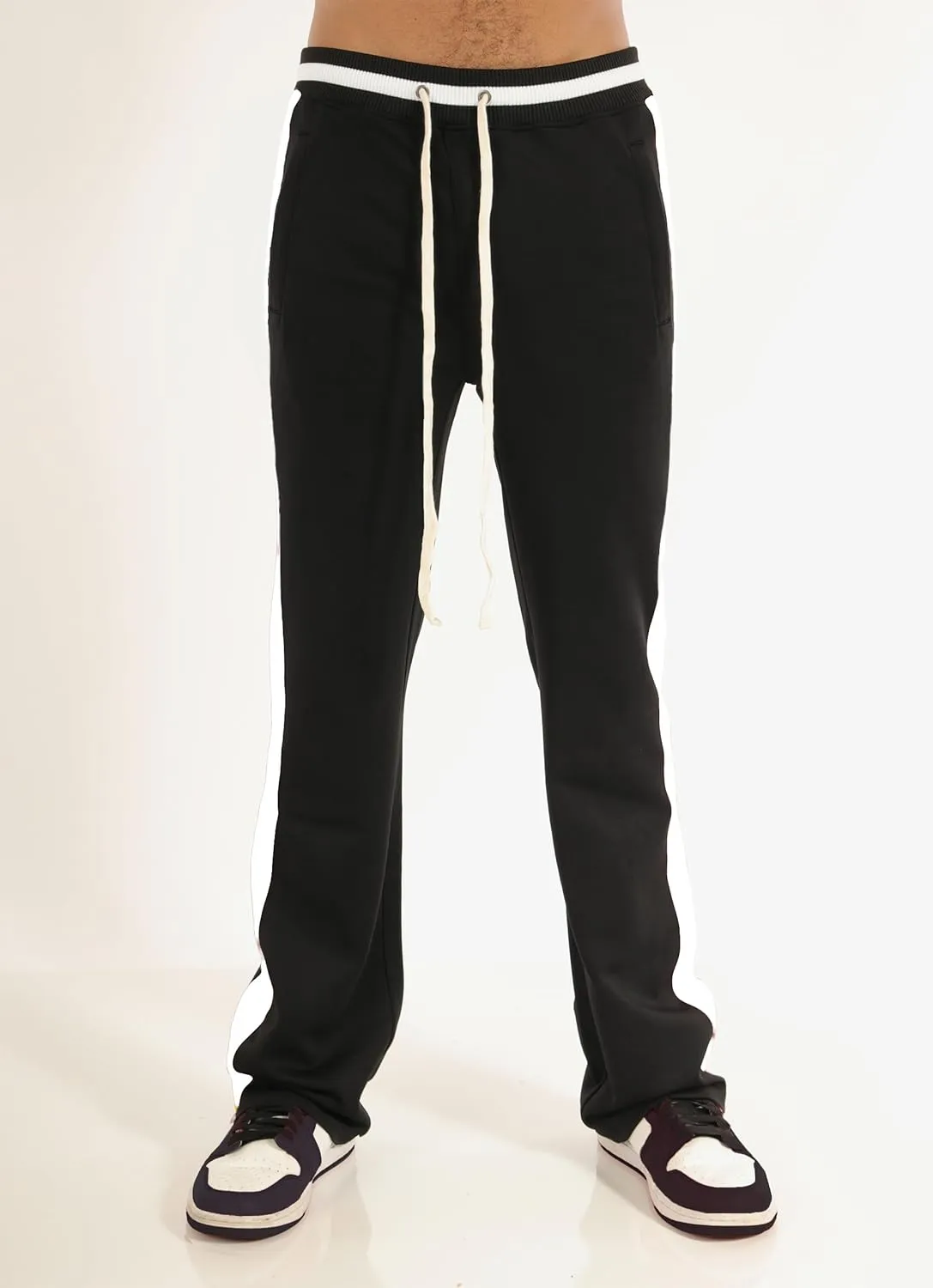 SCREENSHOT Track Pants 3202 Mens Streetwear Premium Stacked Flare Fit Urban Track Pants Workout Athletic Bottoms