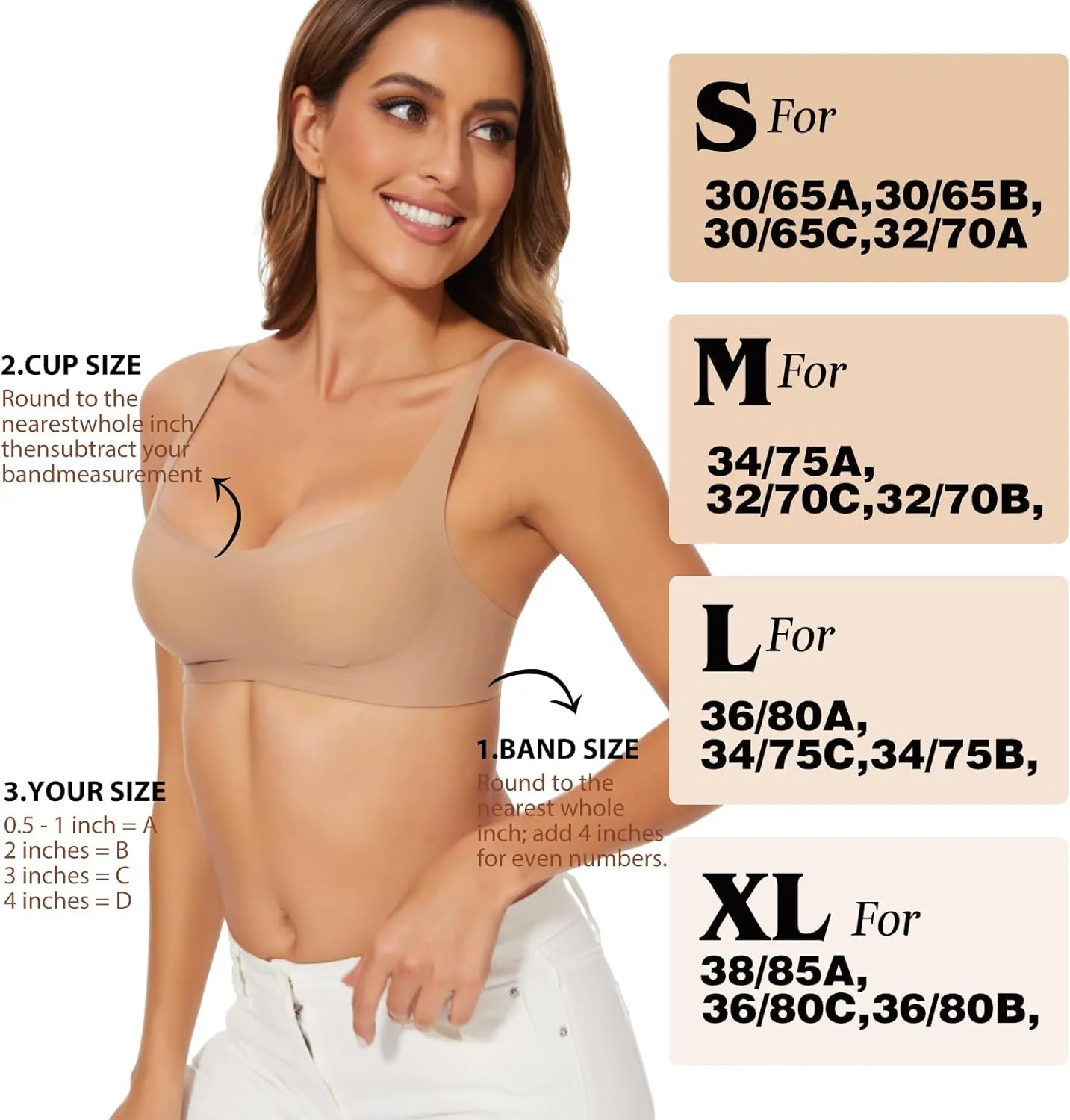 Seamless Bralette for Women Comfort No Show Square Neck Stretch Wireless Bra with Removeable Padding