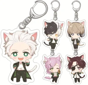 Set of 5 Anime Wind Breaker Acrylic Keychain Haruka Sakura Pendant Key Chain