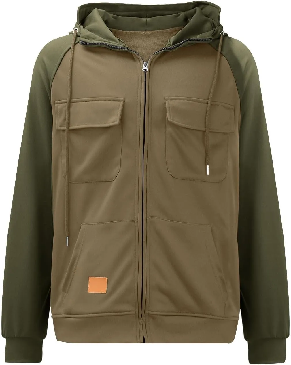 SHAOBGE Tactical Hoodies for Men 2024 Quater-Zip Pullover Vintage Sweatshirt Casual Long Sleeve Cargo Hoodies with Pocket