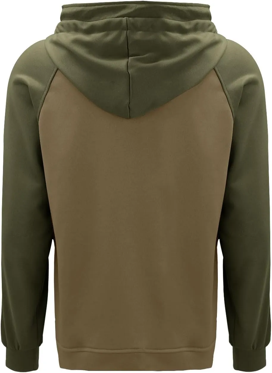 SHAOBGE Tactical Hoodies for Men 2024 Quater-Zip Pullover Vintage Sweatshirt Casual Long Sleeve Cargo Hoodies with Pocket