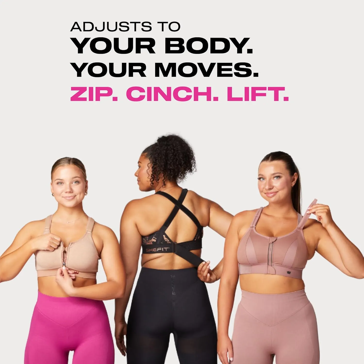 SHEFIT Ultimate Sports Bra for Women, High Impact Sports Bra