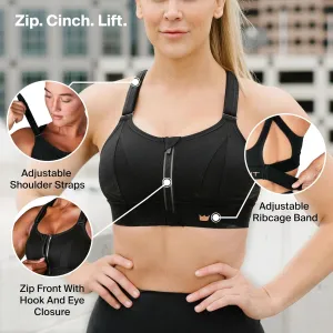 SHEFIT Ultimate Sports Bra for Women, High Impact Sports Bra