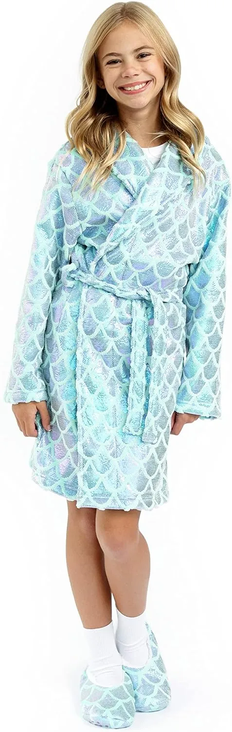 Sleep On It Girls Pajamas Robes |Fleece Bathrobes for Girls Soft Plush Sleep Robe for Kids