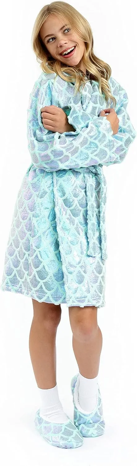 Sleep On It Girls Pajamas Robes |Fleece Bathrobes for Girls Soft Plush Sleep Robe for Kids