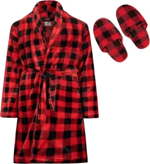 Sleep On It Pajamas Boys Robes for Kids | Fleece Pajama Bathrobes for Boys Sleep and Lounge