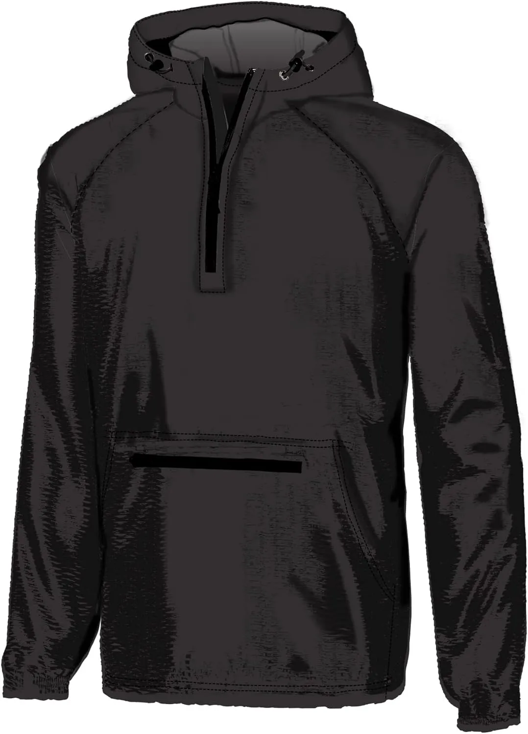 Southern Couture Quarter Zip Nylon Fabric Wind Breaker Pullover