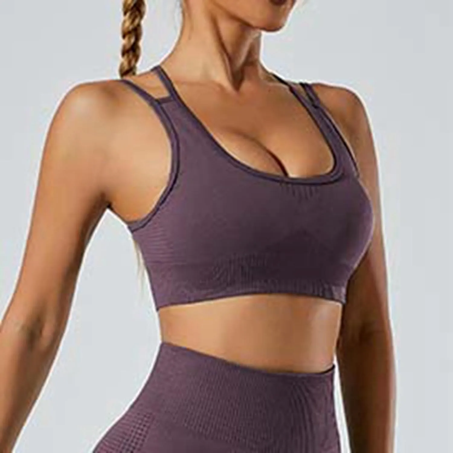 Sports Bra for Women Minimizer Sporty No Underwire Push Up Full Coverage Shaping Large Breasts Smoothing Comfortable