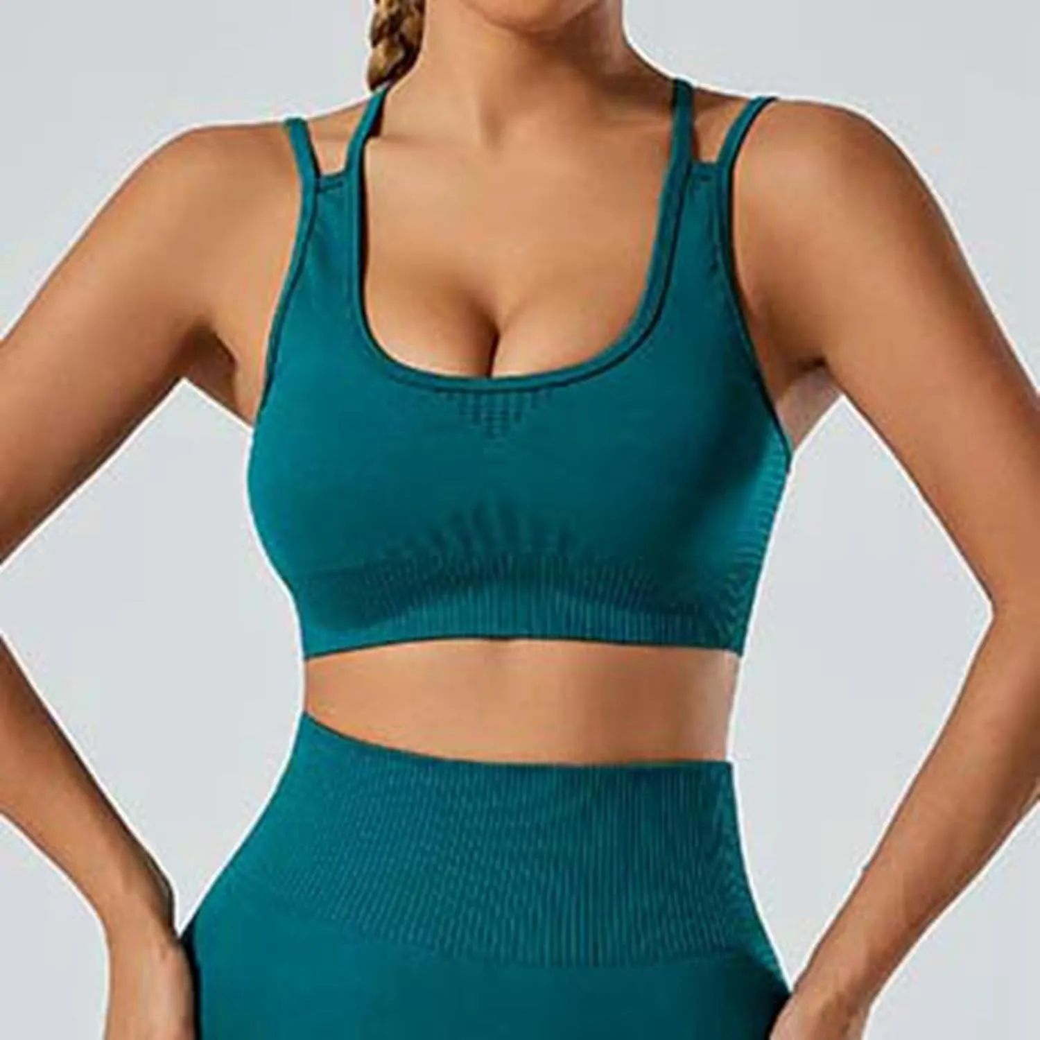 Sports Bra for Women Minimizer Sporty No Underwire Push Up Full Coverage Shaping Large Breasts Smoothing Comfortable