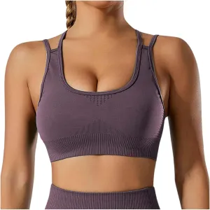 Sports Bra for Women Minimizer Sporty No Underwire Push Up Full Coverage Shaping Large Breasts Smoothing Comfortable