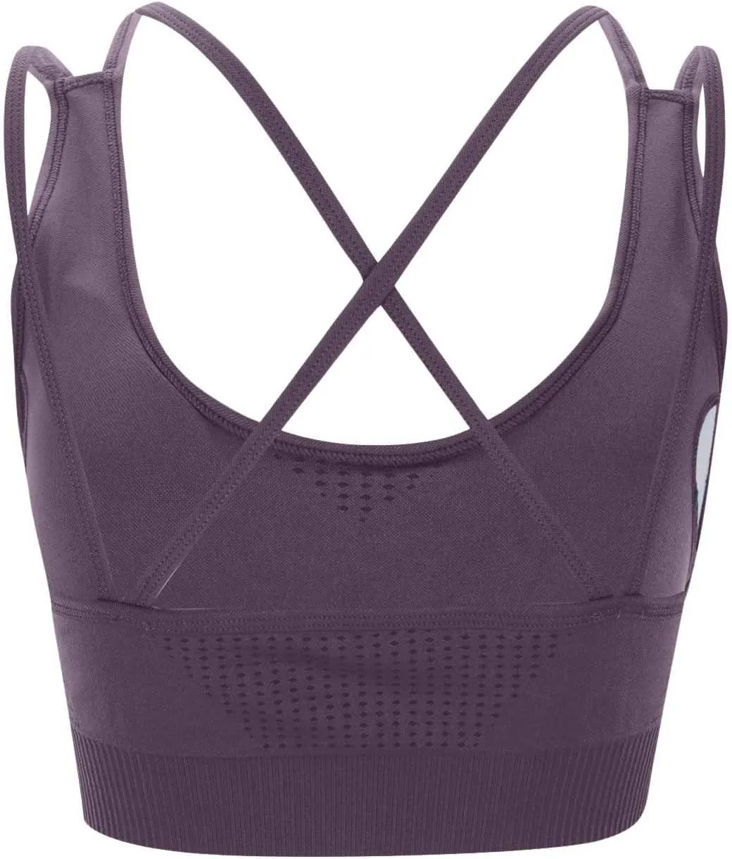 Sports Bra for Women Minimizer Sporty No Underwire Push Up Full Coverage Shaping Large Breasts Smoothing Comfortable