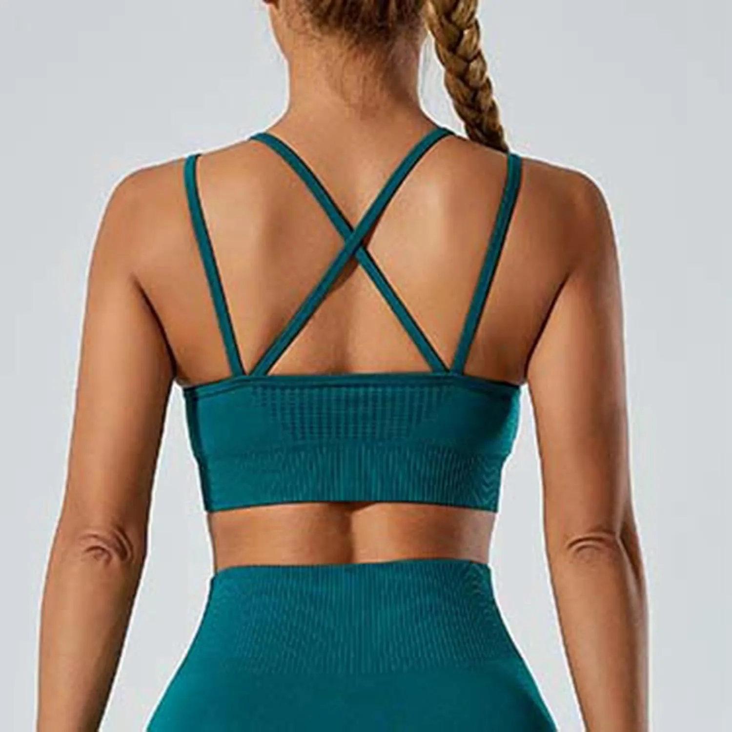 Sports Bra for Women Minimizer Sporty No Underwire Push Up Full Coverage Shaping Large Breasts Smoothing Comfortable
