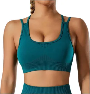 Sports Bra for Women Minimizer Sporty No Underwire Push Up Full Coverage Shaping Large Breasts Smoothing Comfortable