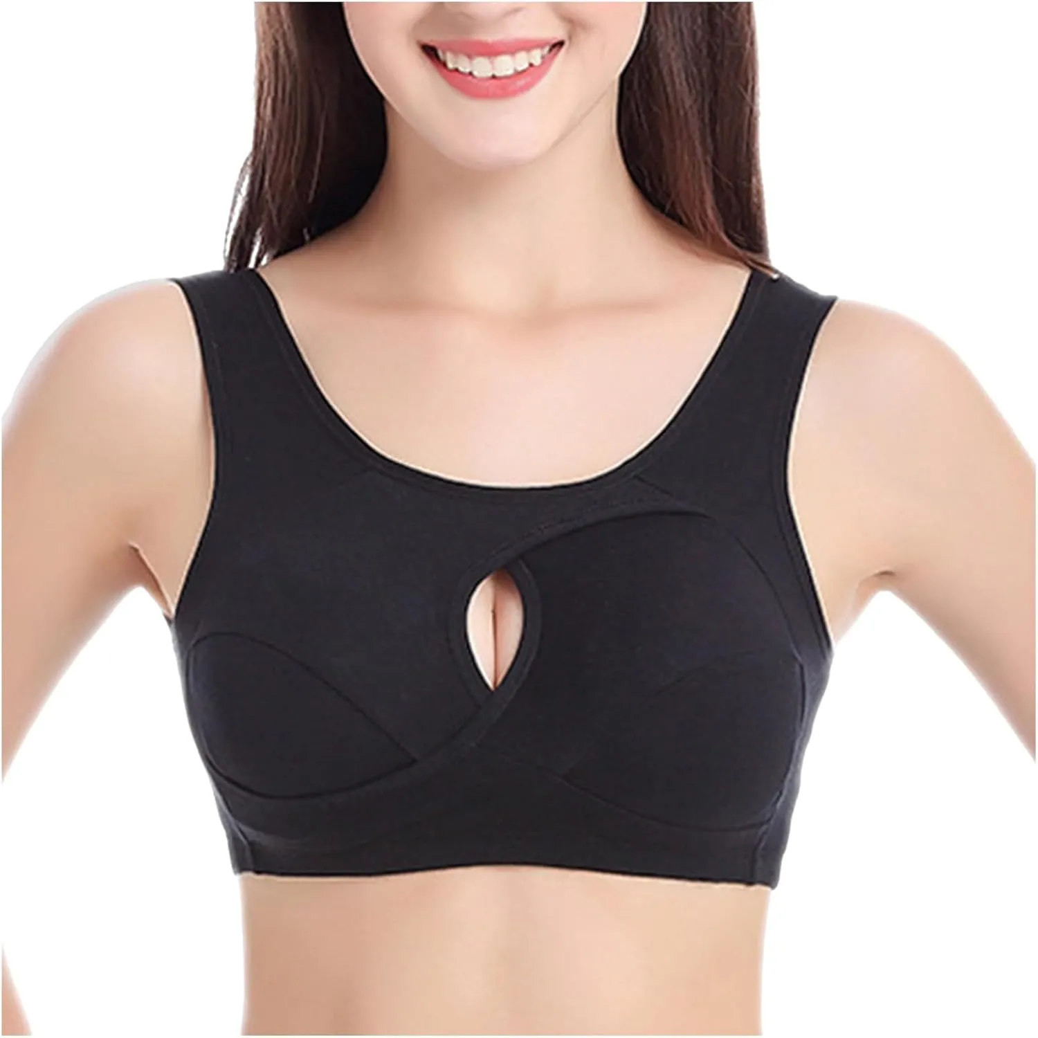 Sports Bra Women Running Bra Balconette Supportive Sports Bra Full Coverage Bra Wireless Bra Comfy Freedom Underwear