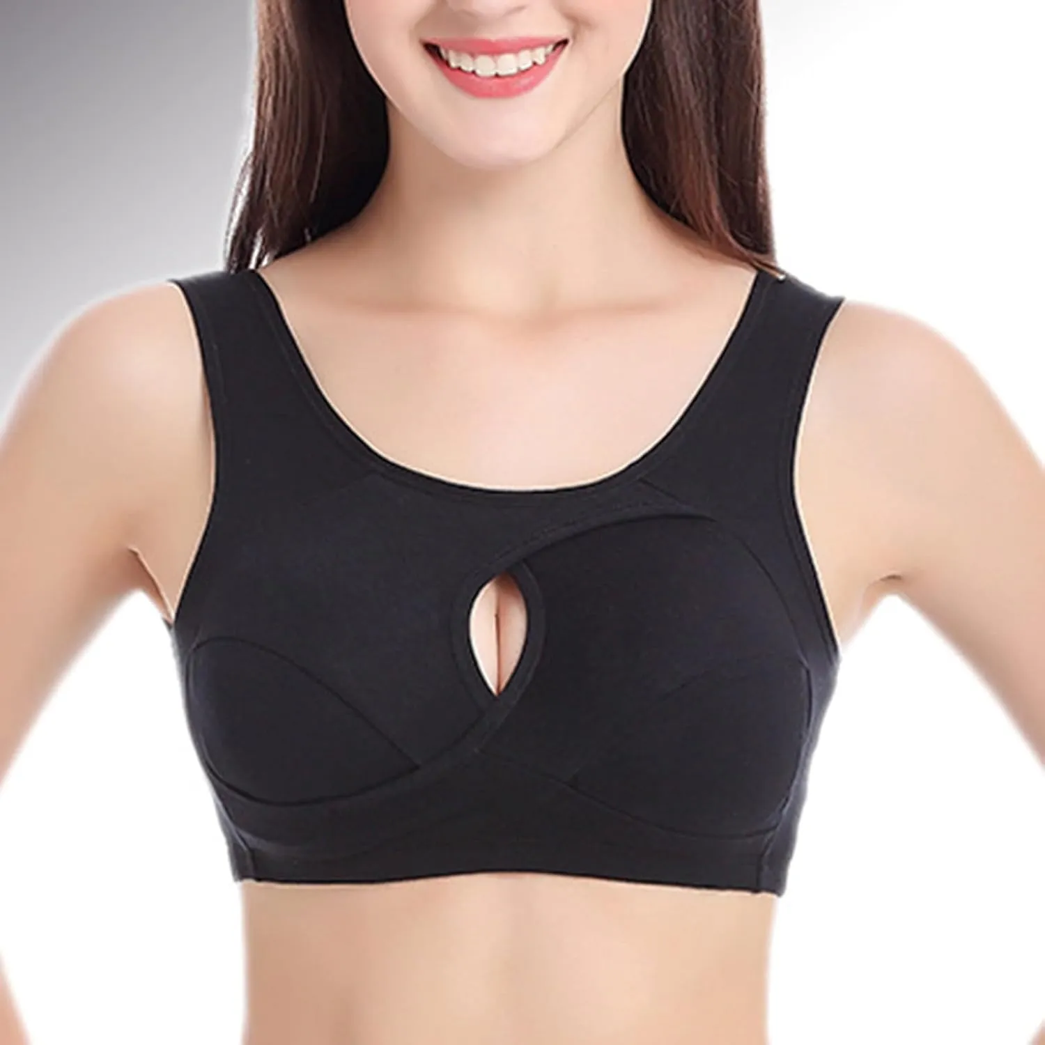 Sports Bra Women Running Bra Balconette Supportive Sports Bra Full Coverage Bra Wireless Bra Comfy Freedom Underwear