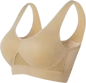 Sports Bras for Women Breathable Anti-Sagging Breasts Bra Summer Ultra-Thin Comfort Cool Liftup Air Underwear Bralette