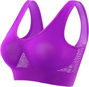 Sports Bras for Womens Racerback Sports Bra Stretchy Yoga Sports Bras Workout Tops Active Sleep Bras