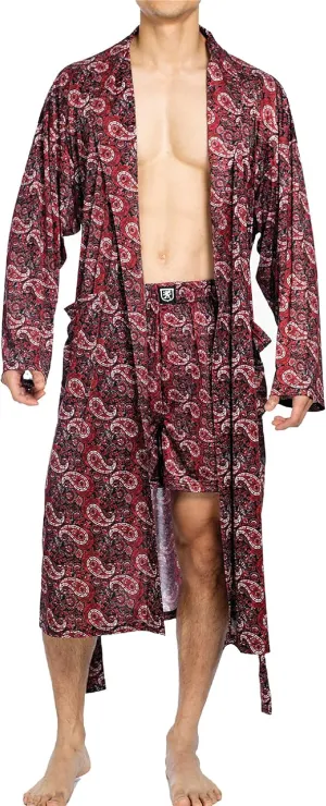 Stacy Adams Men's Sleep Robe, Red, 2X/4X