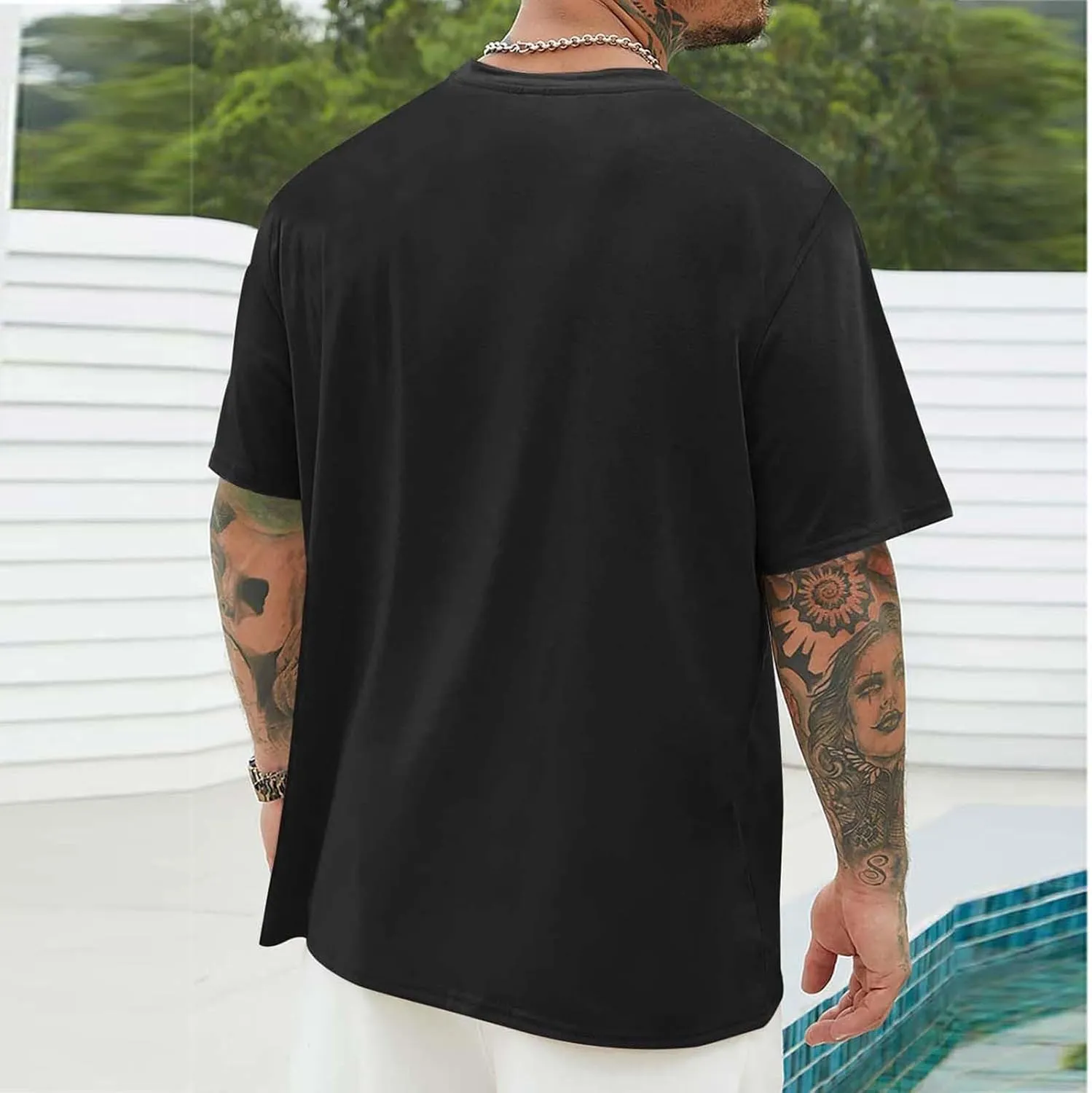 Summer Short Sleeve T Shirts for Men 2025 Business Casual Tops Fashion Vacation Clothes Graphic Tees