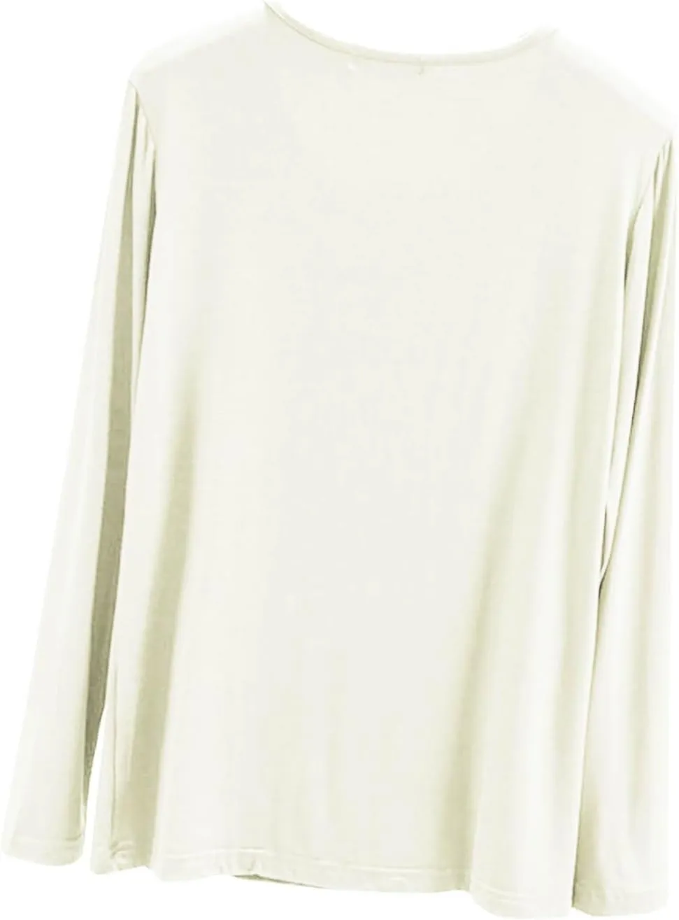 TANGNADE Women's Long Sleeve Sleep T-Shirt Crew Neck Pajama Tops Nightwear Comfy Shirts Trendy Fashion Lounge Clothes