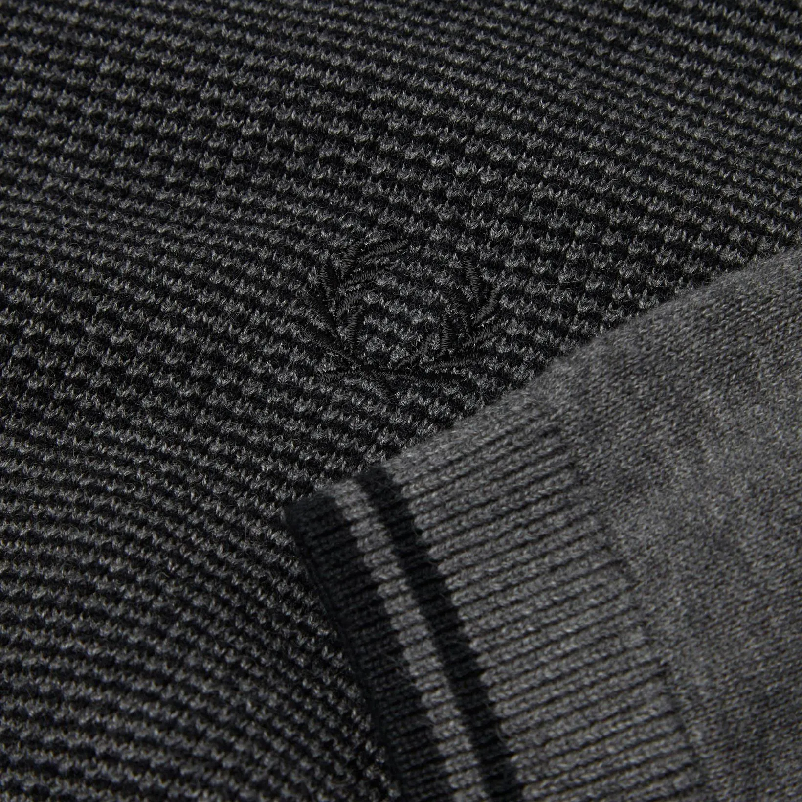 Textured Knit Shirt (Charcoal)