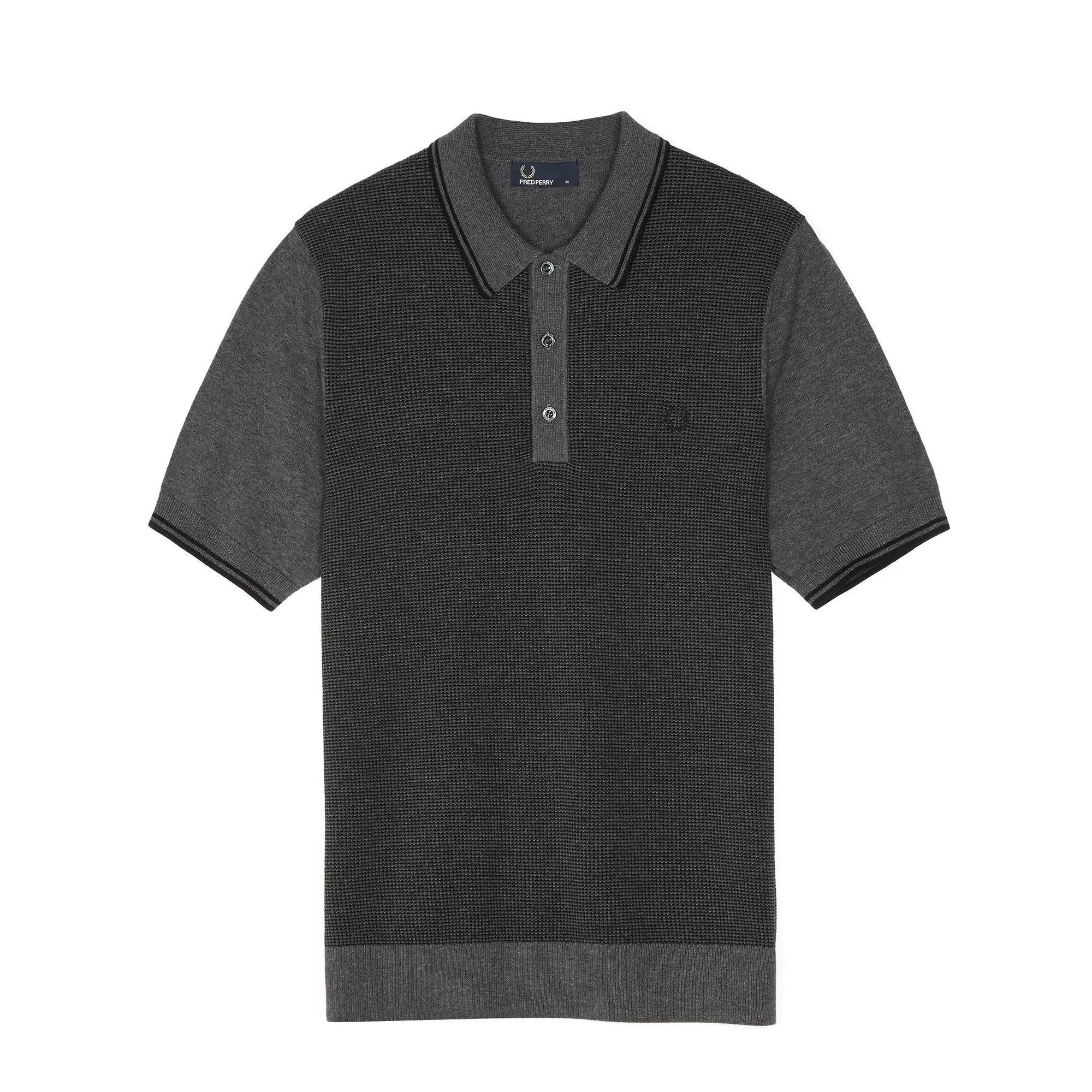 Textured Knit Shirt (Charcoal)
