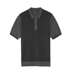 Textured Knit Shirt (Charcoal)