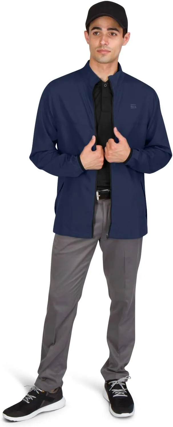 Three Sixty Six Mens Windbreaker Jackets - Zippered Golf Wind Breaker Jacket - Vented, Dry Fit