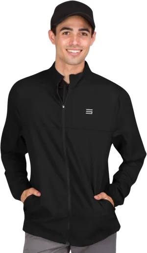 Three Sixty Six Mens Windbreaker Jackets - Zippered Golf Wind Breaker Jacket - Vented, Dry Fit